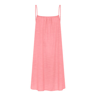 Frau Vancouver Kort Kjole - Hot Coral Stripe