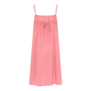 Frau Vancouver Kort Kjole - Hot Coral Stripe