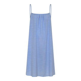 Frau Vancouver Kort Kjole - Medium Blue Stripe