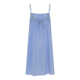 Frau Vancouver Kort Kjole - Medium Blue Stripe