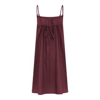 Frau Vancouver Kort Kjole - Red Mahogany