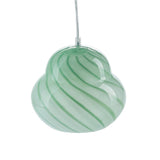 Glas hænge lampe - Farve: Grøn