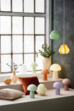 Glas bord lampe - Farve: Hvid