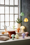 Glas bord lampe - Farve: Grøn
