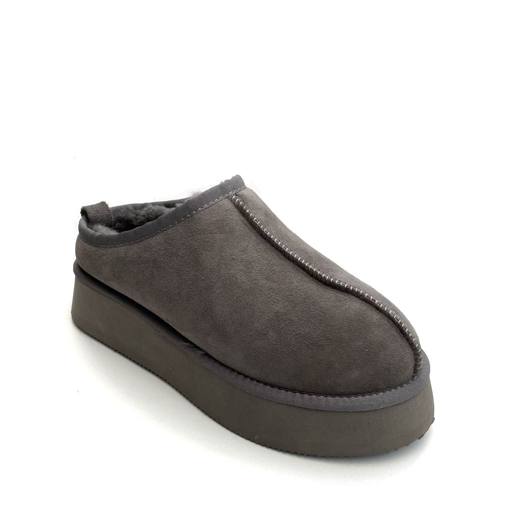 New Zealand Boots Plateau Clog Sko - Grey