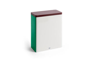HAY Tin Container - XL Off-White, burgundy and green