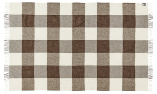Ærø Uld Plaid 140x240 - Dark Brown