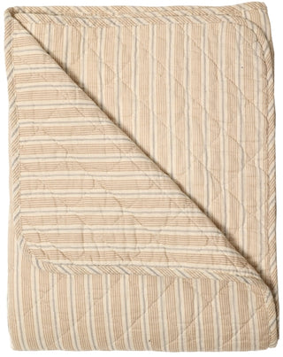 Au Maison Tæppe Quilt - Stribet Beige 140x220