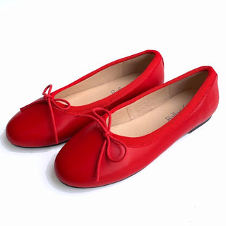 Classic Læder Ballerina - Rød