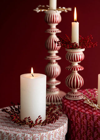 Bungalow Perle Ring til Lys - Ø7cm Niva Ruby