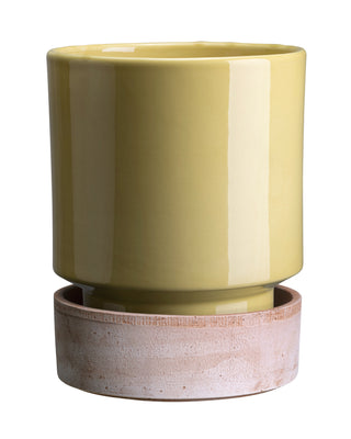 Bergs Hoff GLAZED Pale Yellow - Potte