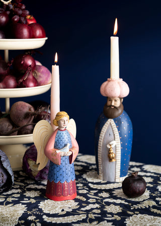 Bungalow Engel Figur Lysestage