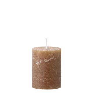Bungalow Bloklys Stearinlys - Rustic Cappuccino