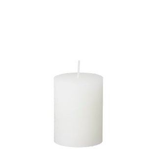 Bungalow Bloklys Stearinlys - Rustic Off White