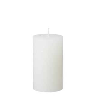 Bungalow Bloklys Stearinlys - Rustic Off White
