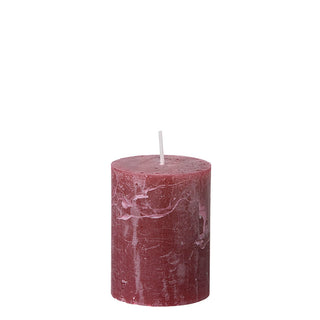 Bungalow Bloklys Stearinlys - Rustic Wine