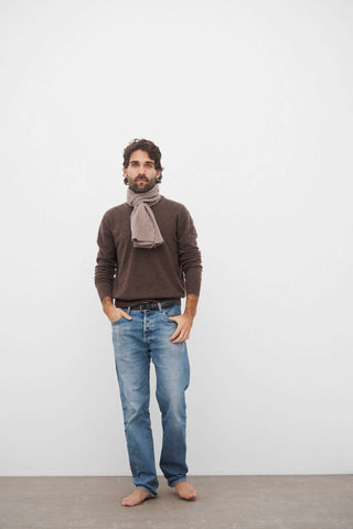 CARE BY ME Sara Cashmere Tørklæde - Dark sand