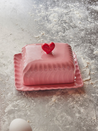 Smørskjuler keramik - Pink