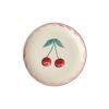 Håndmalet Keramik Tallerken - Cherry