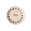 Håndmalet Keramik Tallerken - MERCI