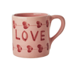 Håndmalet Keramik Kop LOVE - 420 ml