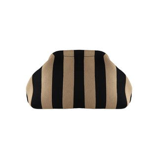 Alba Clutch - Sort/Beige Stribet