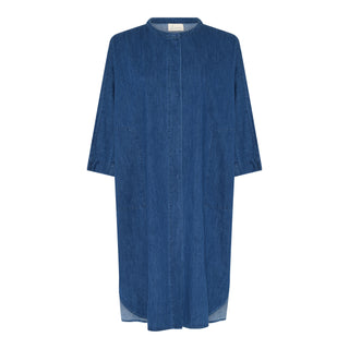 Frau Seoul Lang Skjorte - Denim - Flere Farver