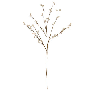 Bungalow Ilex Berry Blomst H70cm - Off White