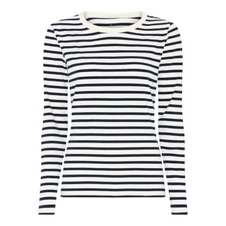 Frau Lucca Stripe Bluse - Bomuld - Mange Farver