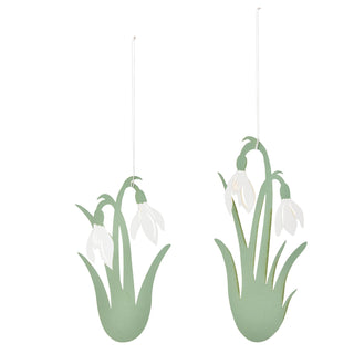 Bungalow Påskepynt - Vintergækker Ophæng 2 stk