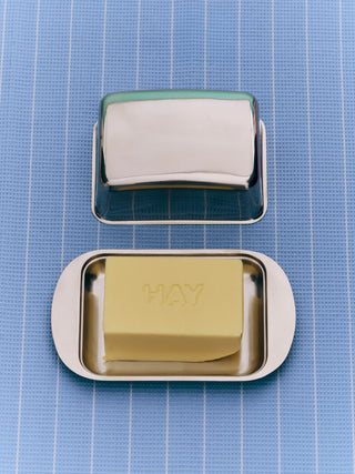Hay Canteen Viskestykke - Sky blue pinestripe