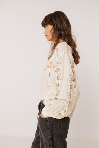 Indi & Cold Skjorte med Broderi