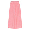Frau Helsinki Nederdel - Hot Coral Stripe