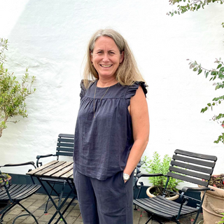 Frau Stockholm Hør Top - Phantom