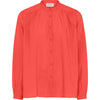 Frau Florence Bomuld Skjorte - Hot Coral