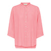 Frau Seoul Kort Skjorte - Hot Coral Stripe