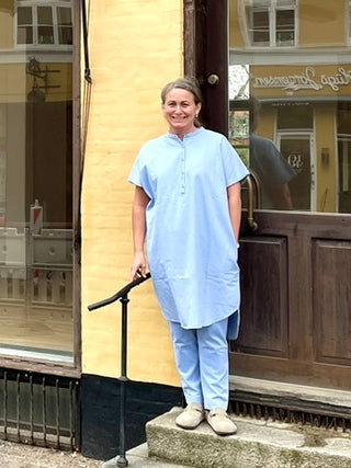 Frau Seoul Kortærmet Kjole - Denim - Flere Farver
