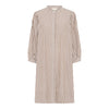 Frau Pisa BCI Puff Kjole - Coffee Wide Stripe