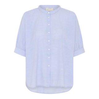 Frau Palermo Bomuld Skjorte - Baby Lavender Stripe