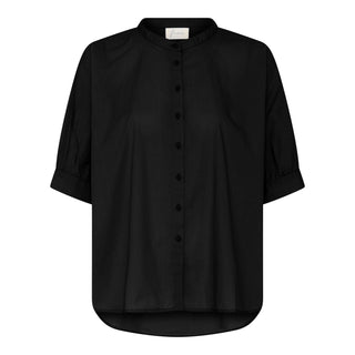 Frau Palermo Bomuld Skjorte - Black
