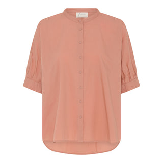 Frau Palermo Bomuld Skjorte - Cameo Brown