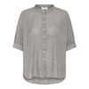 Frau Palermo Skjorte - Coffee Quartz Stripe