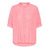 Frau Palermo Skjorte - Hot Coral Stripe