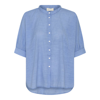 Frau Palermo Skjorte - Medium Blue Stripe