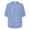 Frau Palermo Skjorte - Medium Blue Stripe