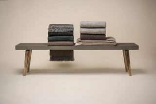 Fanø Uld Plaid 140x240 - Ash Brown