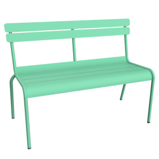 Fermob Luxembourg Bænk med Ryglæn - Opaline Green
