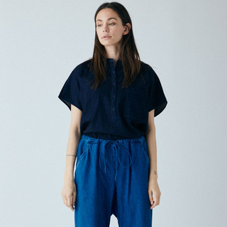 Frau Colombo Denim Skjorte - Dark Blue