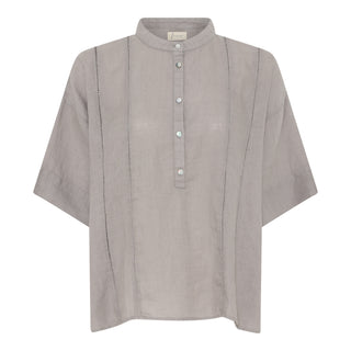 Frau Delhi Pure Linen Skjorte - Dove
