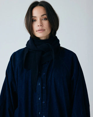Frau Doha Cashmere Tørklæde Large - Navy